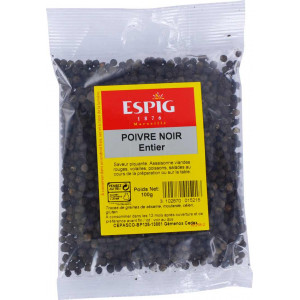 Poivre noir entier 100g